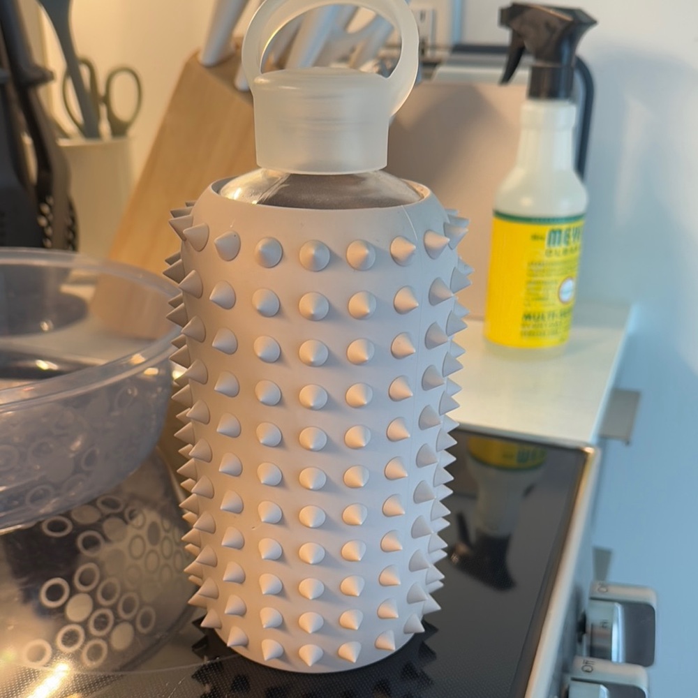 Spiked Gray Water Bottle